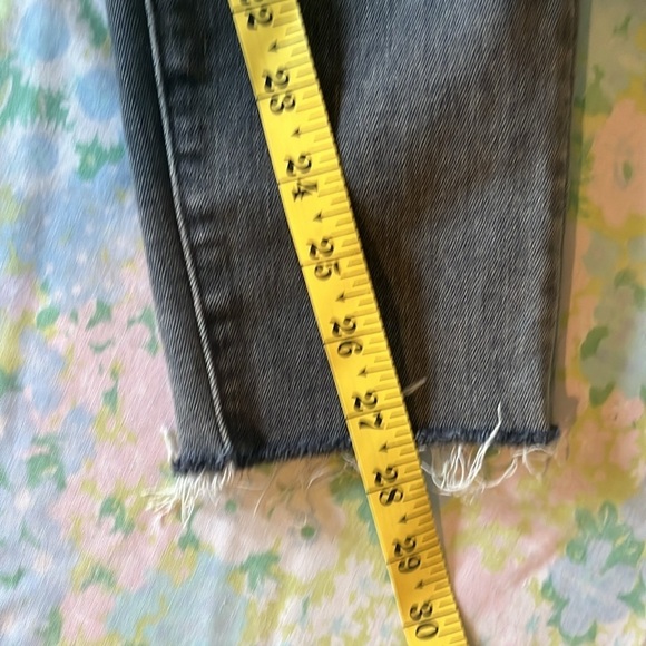 Mother | The Looker Frayed Ankle Jeans In Huntress Size 28/6 Gray Raw Hem 90s - Picture 12 of 13